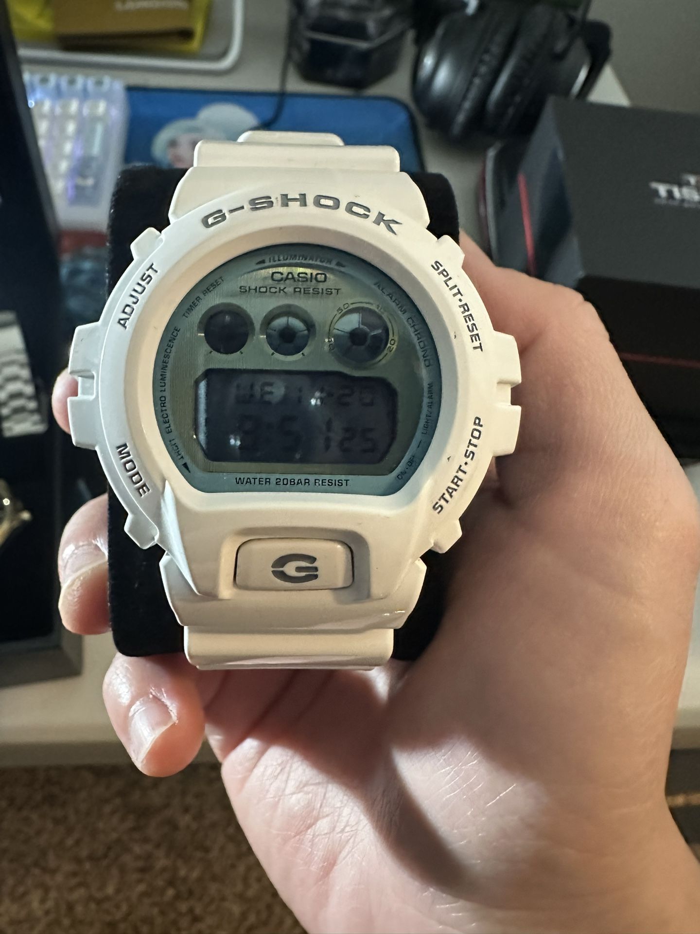 White G Shock Watch