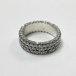 14K White Gold Diamond Ring