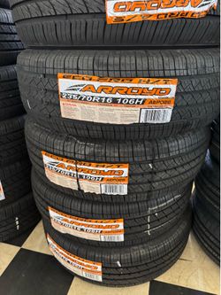 ✅📲235/70/16 vendo set de llantas nuevas Arroyo