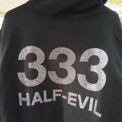 Half Evil 333 Hoodie