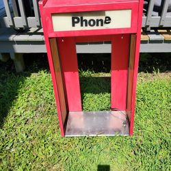 Vintage Citgo Aluminum Pedastool Payphone Booth 
