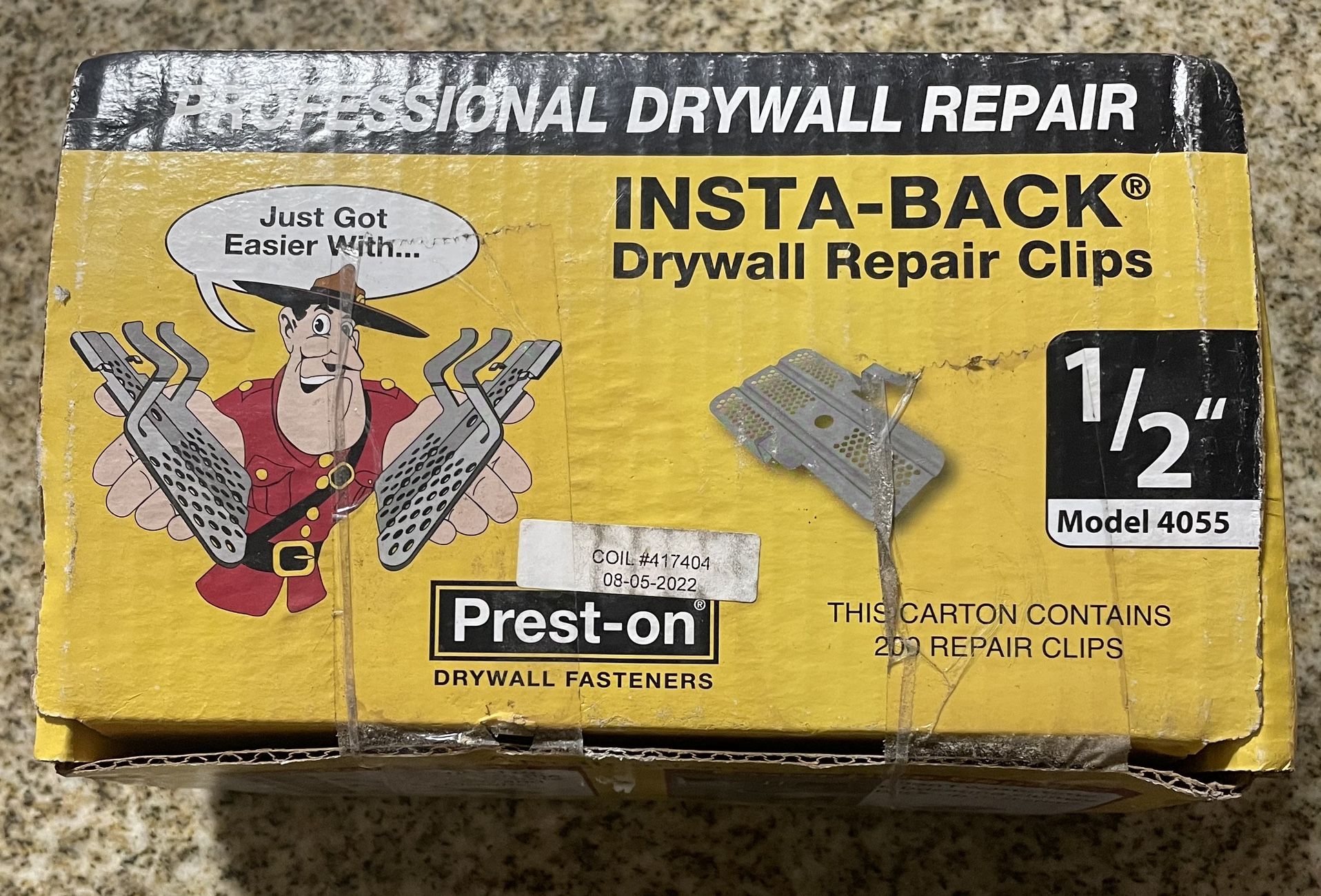 Prest-on Insta-back Drywall Clips