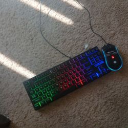 Light Up Gaming Keyboard And Mouse