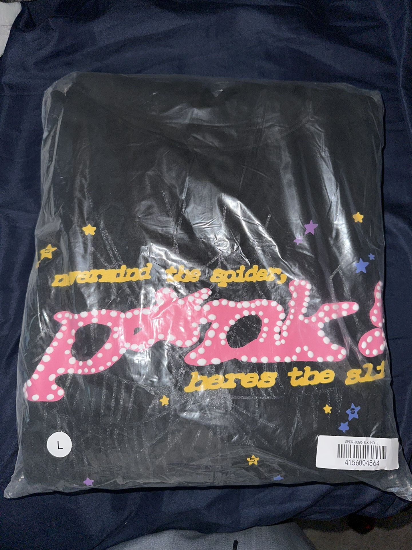 Brand New Men’s Large Black And Pink Spider Hoodie!