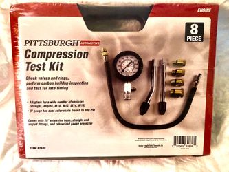 New, Sealed…PITTSBURGH AUTOMOTIVE 8 PIECE COMPRESSION TEST KIT 