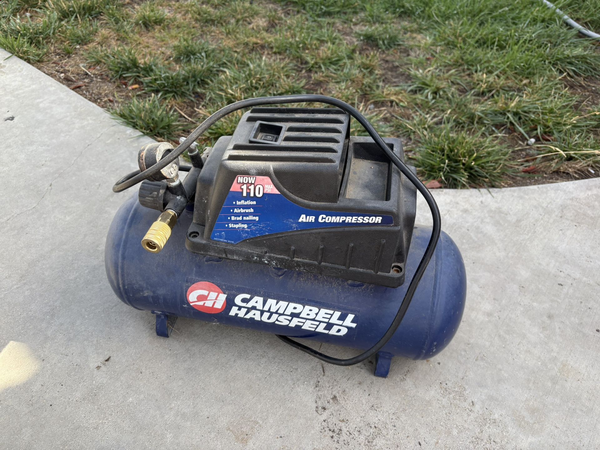 Campbell Hausfeld 110 PSI air compressor