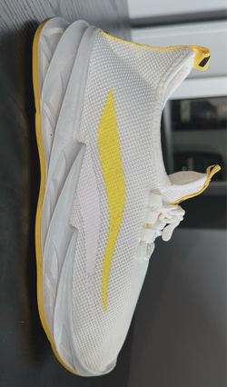 WHITE YELLOW- Sports Tennis Size 40 - 42