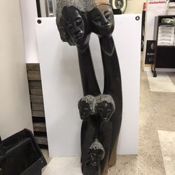 Natural stone African art sculpture