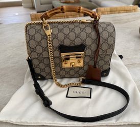 Gucci Padlock GG Small Bamboo Shoulder Bag