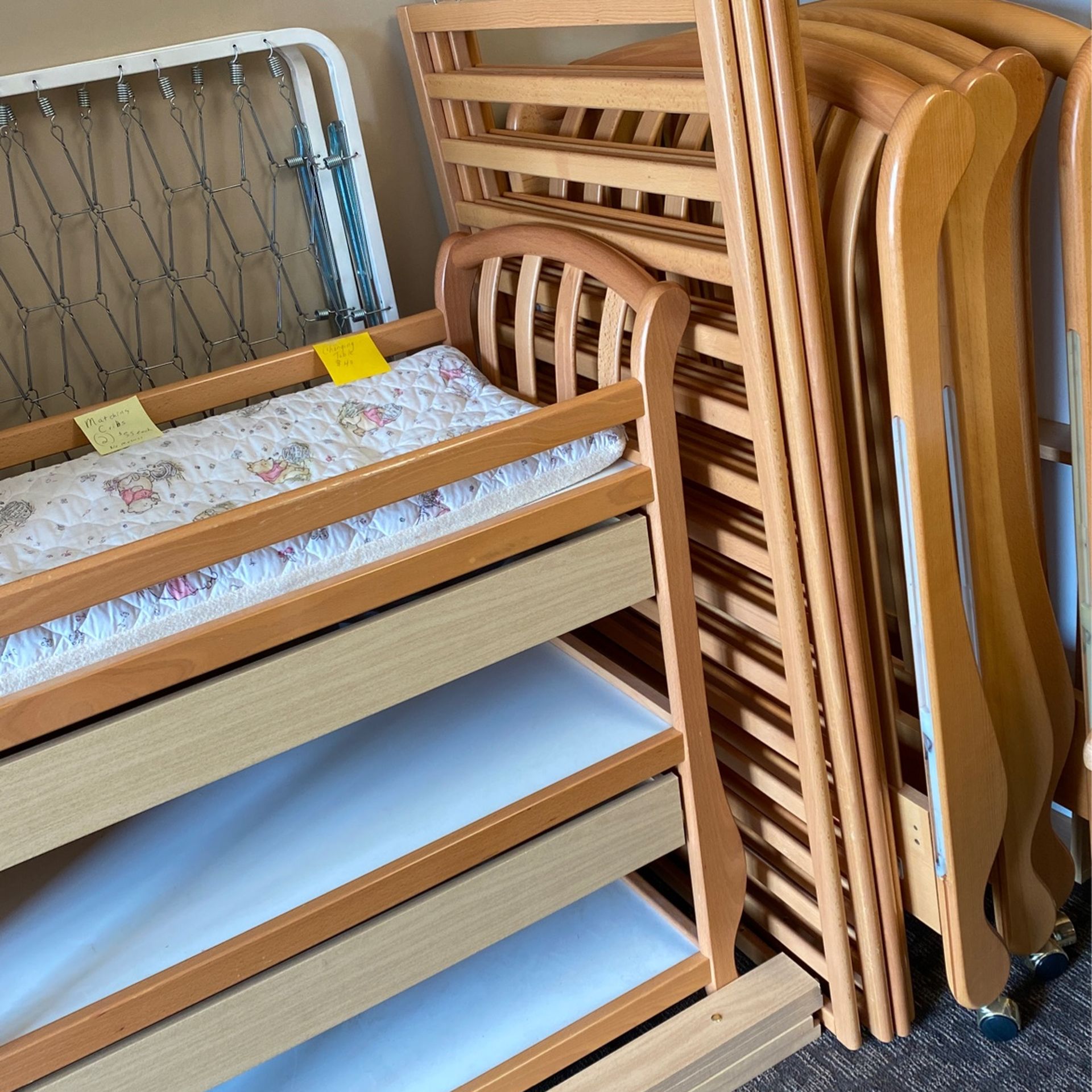 Cribs And Changing Table