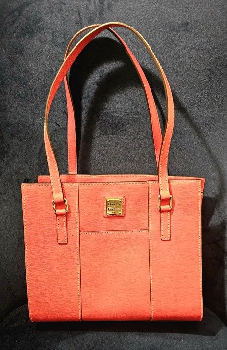 Dooney & Bourke Saffiano "Charlotte" Medium Pebble Grain Leather Bag