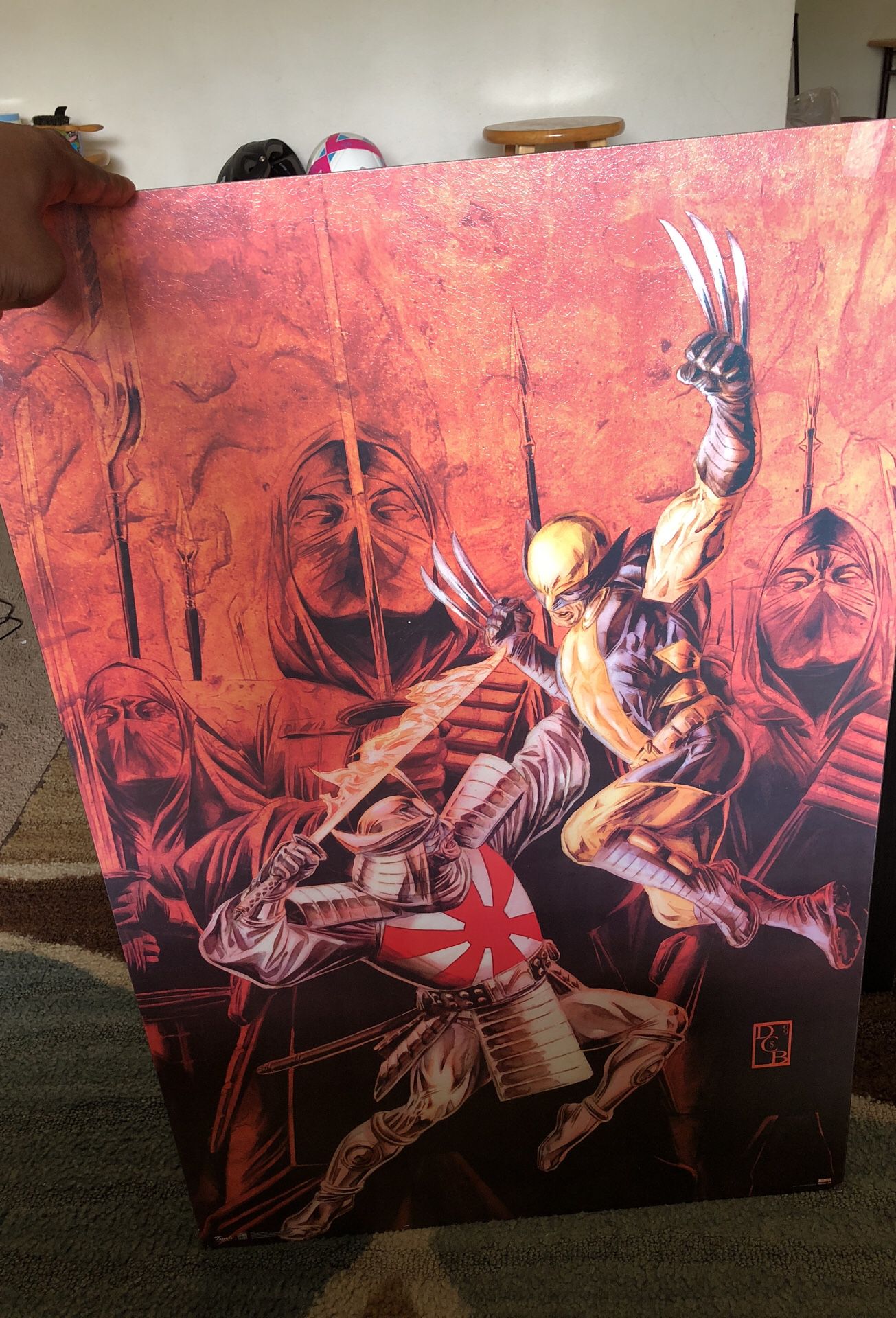 Wolverine vs the silver samurai poster