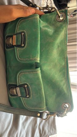 Coach Green Leather Cross Body