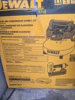 Dewalt compressor and nail gun