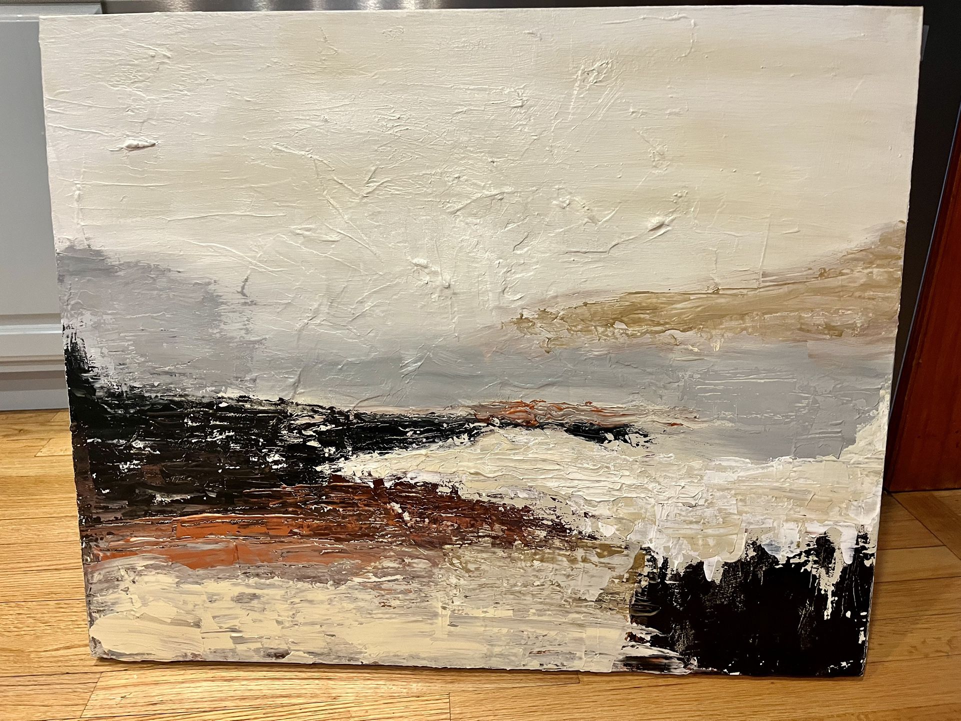 Minimalist Texture Abstract Painting 24” By 30”