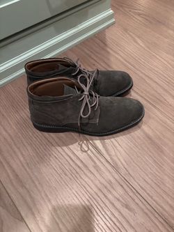 Men’s Bass Leather/Suede Gray Dress Boots Size 11