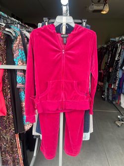 Set De Pants Color Rosado Fuerte- Size M
