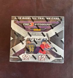 2025 Panini Prizm Baseball Hobby Trading Card  Blaster Box.  Box delivers three autographs, twelve inserts, and colorful parallels across a 300-card b