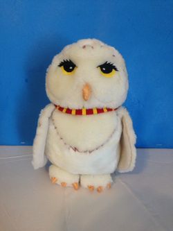 Harry Potter Hedwig White Owl Gryffindor Neck Band Plush Zipper 10'