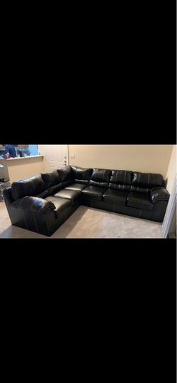 Black Leather Couch