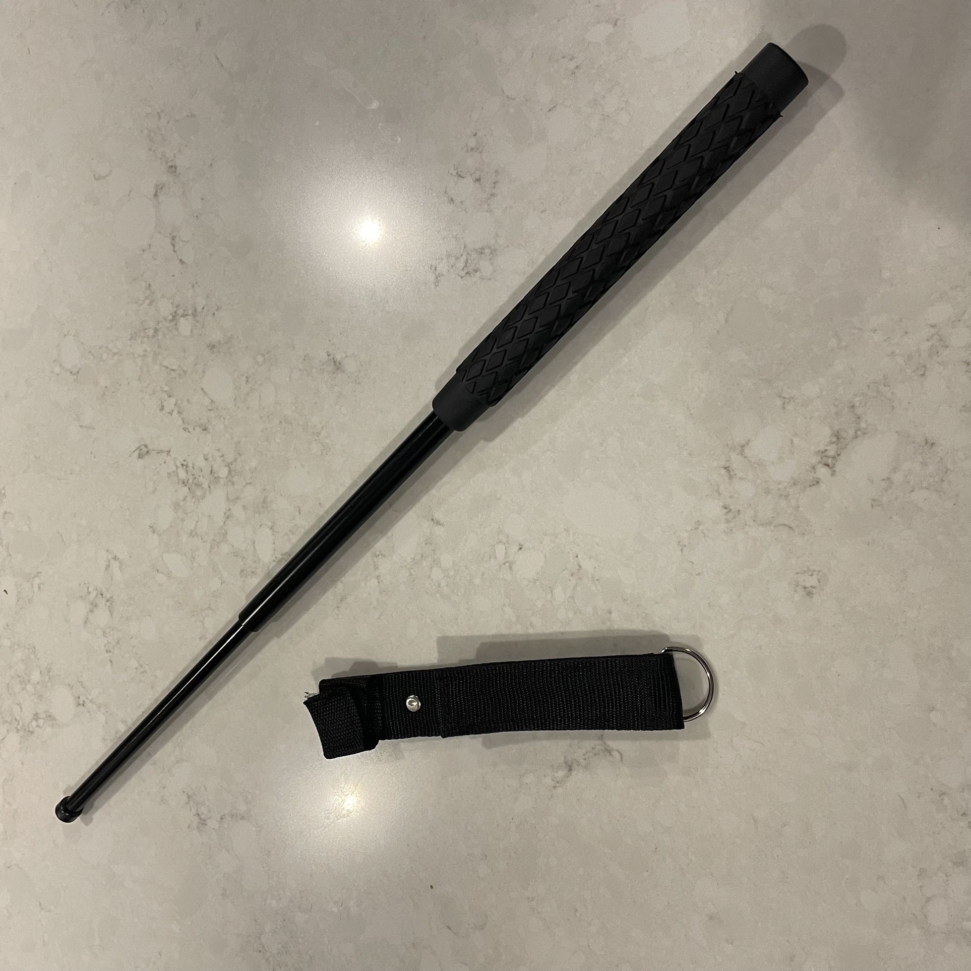 26" Self-Defense Baton with Sheath Case, Heavy-Duty Steel Tactical Baton