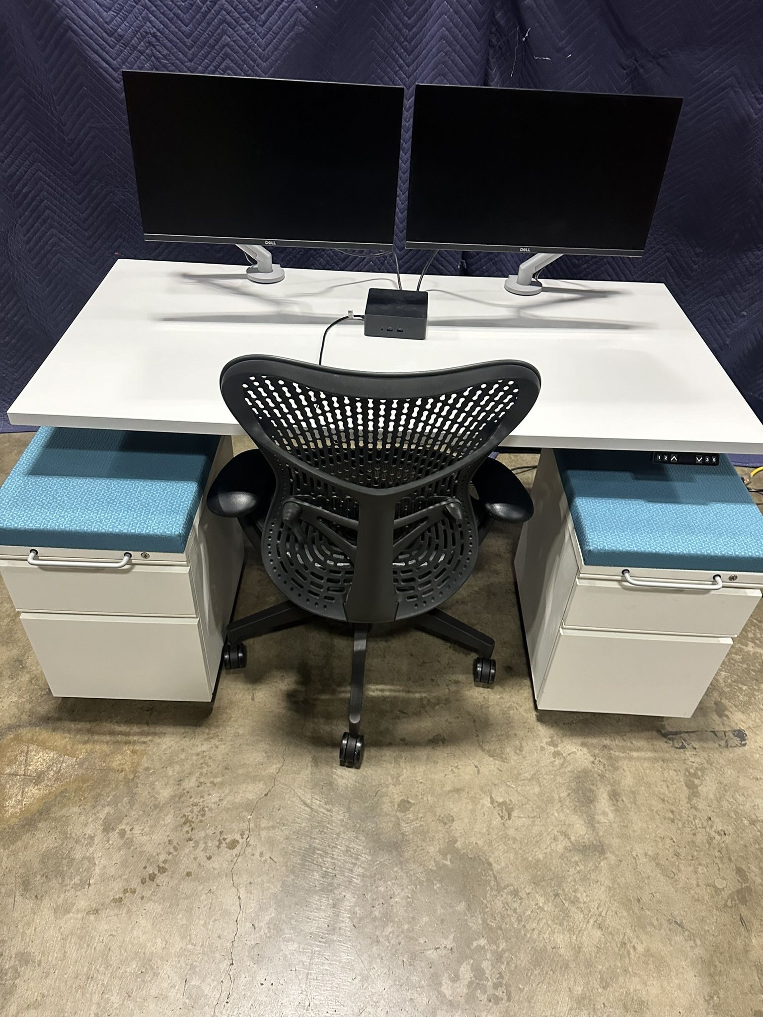 Semi LoadedHerman Miller Mirra 2 Chairs!! We Have Multiple Available! We Also Have Standing Desks, monitors, monitor arms, and more available!