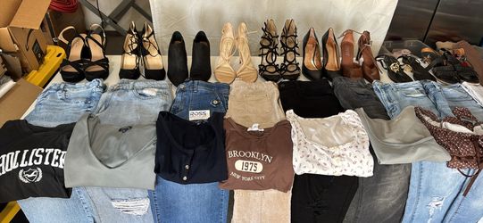 $5 each mix a match jeans tops, shoes  , buy 4  get 1 free