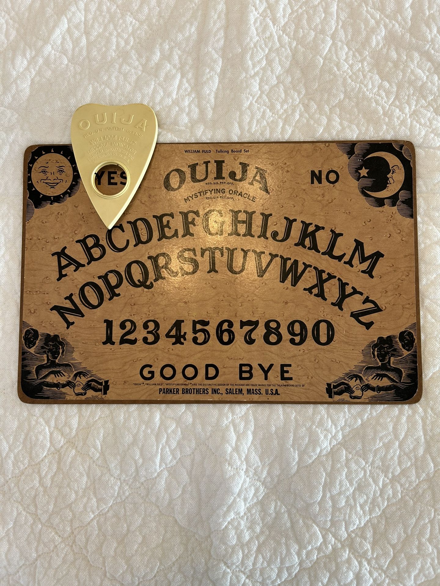 Vintage Ouija Board. Mystifying Oracle Board Game.