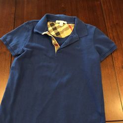 Used authentic boys size 10 Burberry polo