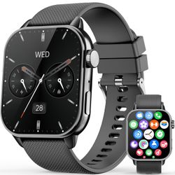 Brandnew Smart Watch for Men Women, 1.85'' AMOLED HD Fitness Watch with 120+ Sports Modes, Bluetooth Call/Heart Rate/Sleep Monitor/Pedometer, Smartwat