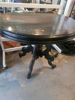 Black table