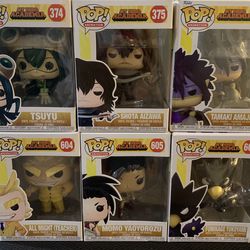 Funco pop! My Hero Academia #604, 605, 607,1005, 374, 375 & a