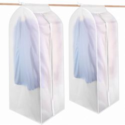 Full-zip Lightweight Translucent Waterproof Hanging Garment Closet Storage Bags, $7 ea or 5/$30