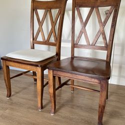 Wooden Chair Pair 