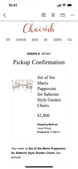 Mario Papperzini Antique Garden Chairs