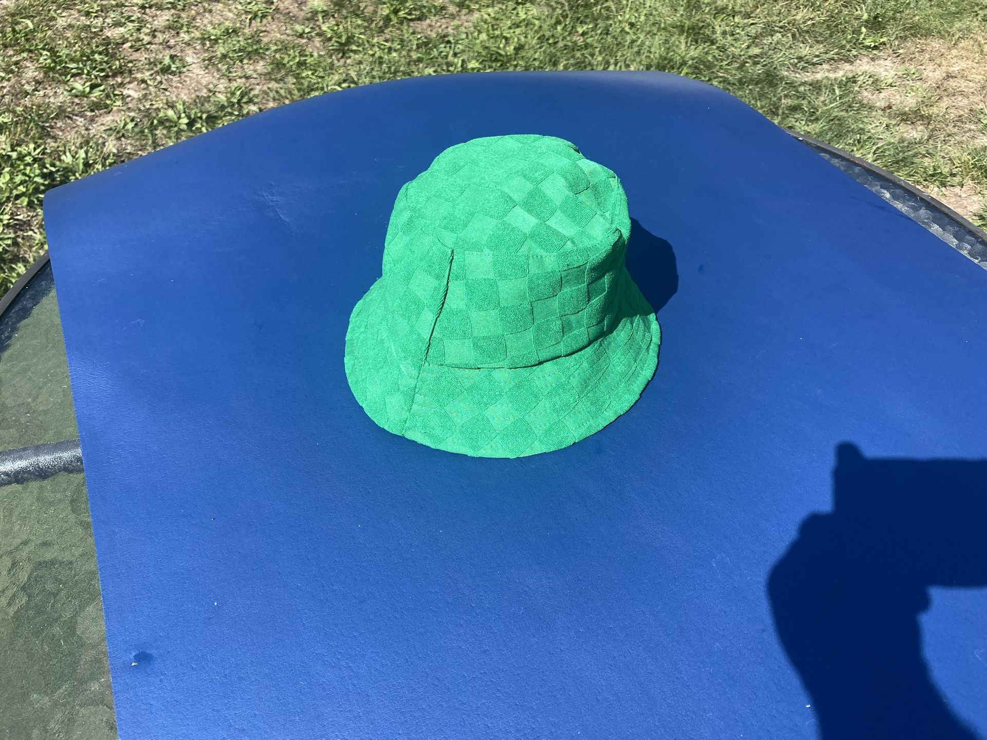 Green Woven Bucket Hat