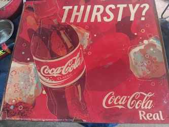 2004 Coca-Cola Rigid Plastic Sign