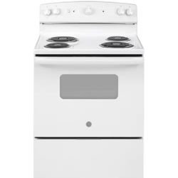 GE 30 in. 4 Burner Element FreeStanding Electric Range in White