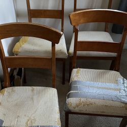 REAL WOOD CHAIR SET 