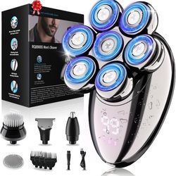 Head Shavers for Bald Men, Electric Razor for Men, IPX8 Waterproof Dry/Wet Bald Head Shaver with 10000 RPM High-Speed Motor, Rechargeable Head Razor w