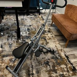 Row-Ride Glute & Leg Trainer, Foldable Squat, Assist Rower