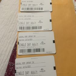 Four Sea world Tickets 50$