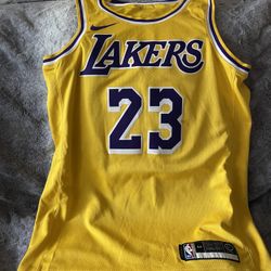 Nike LeBron James NBA Swingman Los Angeles Lakers Jersey Size M 44 2018 23 Away