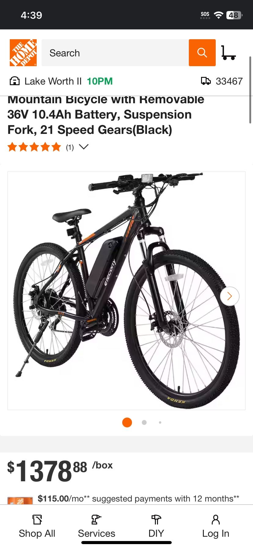 E Bike 27.5" 350W