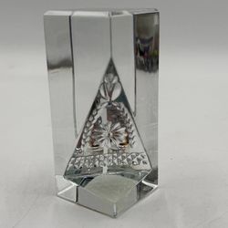Waterford Hope for Abundance 2001 Times Square paperweight with tags  No box