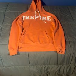 A Orange Inspire Hoodie Size L