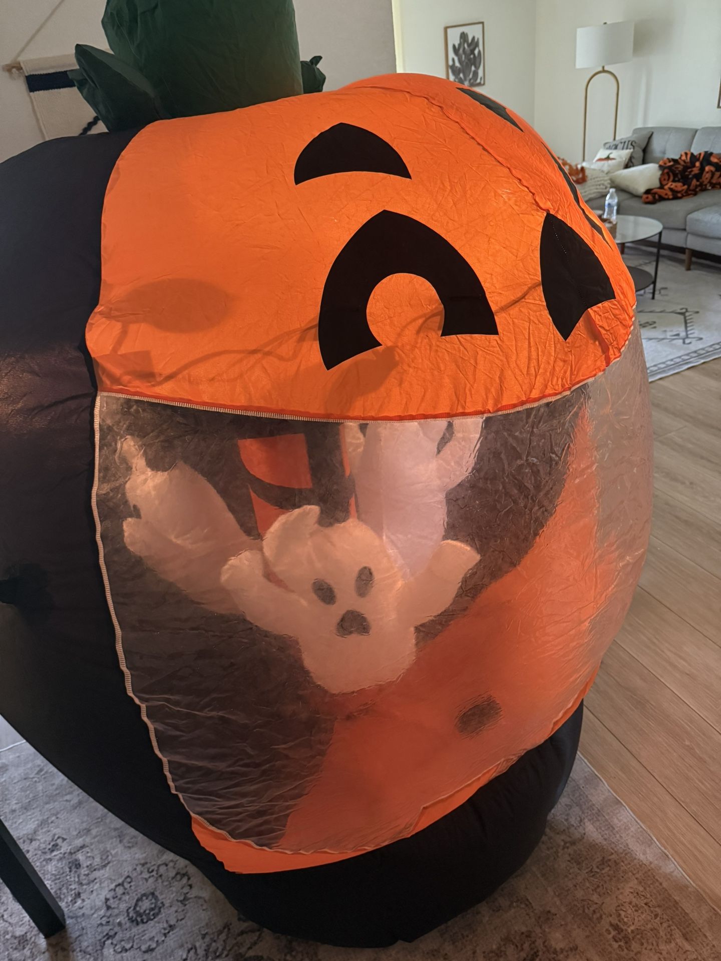 2006 Gemmy Inflatable Pumpkin Globe Carousel