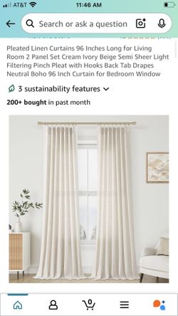 Pair Of Curtains 96”