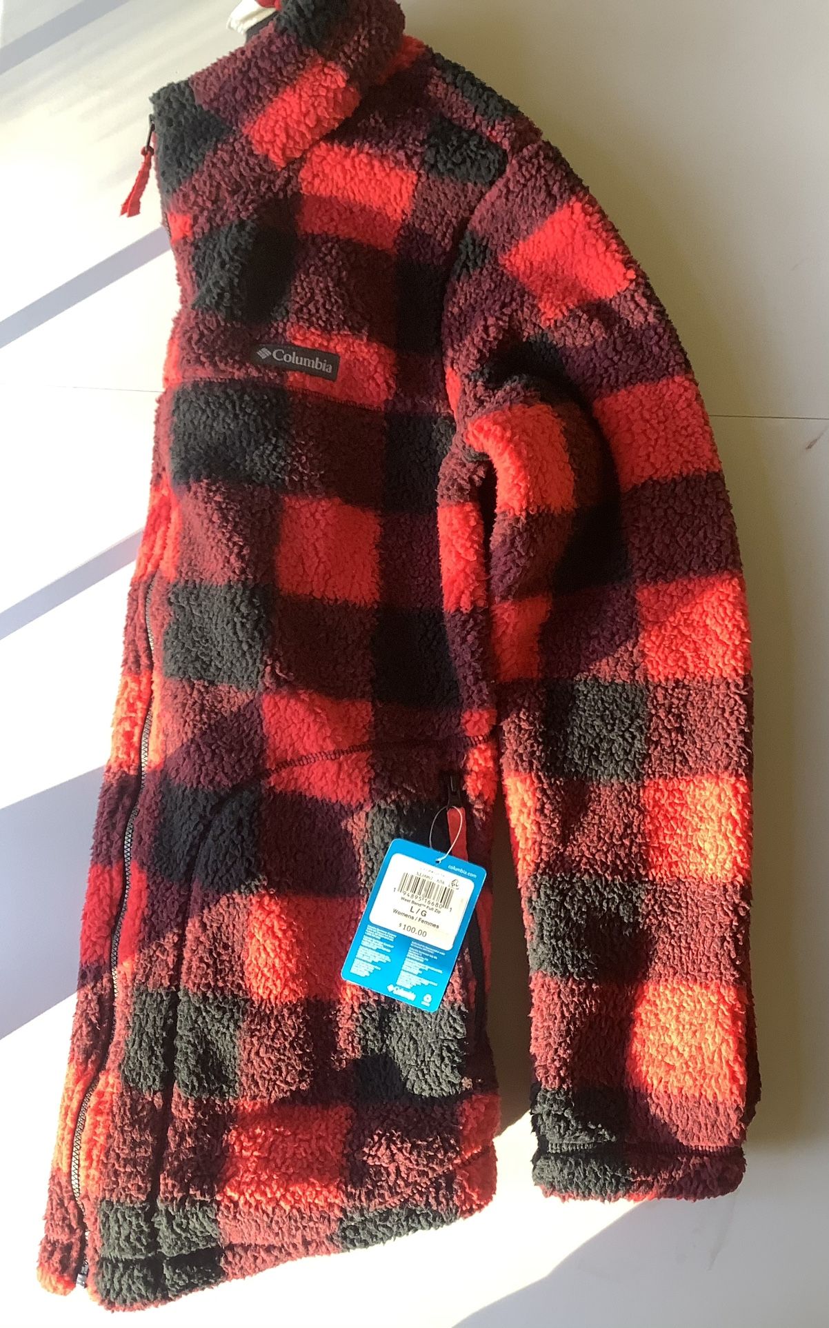 Women’s Columbia West Bend Cozy Sherpa Fleece Jacket Size L $55