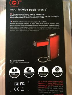 Back up charger for iPod or iPhone 4